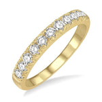 Load image into Gallery viewer, 1/2 Ctw 11 Stone Round Cut Diamond Wedding Band in 14K Yellow Gold