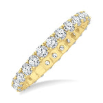 Load image into Gallery viewer, 1 1/2 Ctw Round Cut Diamond Eternity Wedding Band in 14K Yellow Gold