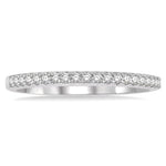 Load image into Gallery viewer, 1/5 Ctw Round Cut Diamond Wedding Band in 14K White Gold