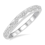 Load image into Gallery viewer, 1/20 Ctw Round Cut Diamond Wedding Band in 14K White Gold