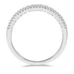 Load image into Gallery viewer, 3/8 Ctw Double Row Round Cut Diamond Band in 14K White Gold