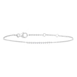 Load image into Gallery viewer, 1/10 Ctw Round Cut Diamond Fashion Bracelet in Sterling Silver