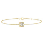 Load image into Gallery viewer, 1/8 Ctw Petite Fusion Diamond Fashion Bracelet in 10K Yellow Gold