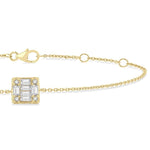 Load image into Gallery viewer, 1/8 Ctw Petite Fusion Diamond Fashion Bracelet in 10K Yellow Gold