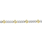 Load image into Gallery viewer, 1 1/2 Ctw Round & Diamond Mount Round Cut Diamond Bracelet in 14K White and Yellow Gold