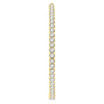 Load image into Gallery viewer, 5 Ctw Inside-Out Round Cut Diamond 1 3/4 Inch Hoop Earrings in 14K Yellow Gold
