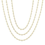 Load image into Gallery viewer, 10 Ctw Bezel Set Round Cut Diamond Layered 60-Inch Necklace in 14K Yellow Gold
