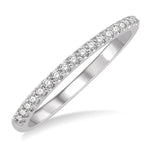 Load image into Gallery viewer, 1/6 Ctw Round Cut Diamond Wedding Band in 14K White Gold