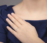 Load image into Gallery viewer, 1/6 Ctw Round Cut Diamond Wedding Band in 14K White Gold