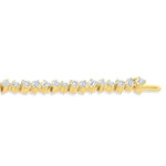 Load image into Gallery viewer, 5 3/4 Ctw Mixed Shape Cut Diamond Fashion Bracelet in 14K Yellow Gold