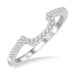 Load image into Gallery viewer, 1/5 Ctw Round Cut Diamond Wedding Band in 14K White Gold