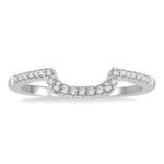 Load image into Gallery viewer, 1/5 Ctw Round Cut Diamond Wedding Band in 14K White Gold