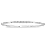 Load image into Gallery viewer, 1 Ctw Round Cut Flexible Diamond Bangle in 14K White Gold