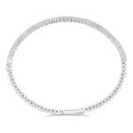 Load image into Gallery viewer, 1 Ctw Round Cut Flexible Diamond Bangle in 14K White Gold
