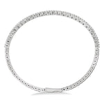Load image into Gallery viewer, 2 Ctw Round Cut Flexible Diamond Bangle in 14K White Gold