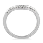 Load image into Gallery viewer, 1/10 Ctw Round Cut Diamond Wedding Band in 14K White Gold