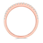 Load image into Gallery viewer, 1/4 Ctw Round Cut Diamond Wedding Band in 14K Rose Gold