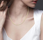 Load image into Gallery viewer, 7 Ctw Round Cut Diamond Tennis Necklace in 14K Yellow Gold