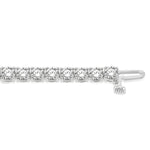 Load image into Gallery viewer, 10 Ctw Round Cut Diamond Tennis Bracelet in 14K White Gold