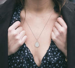 Load image into Gallery viewer, 3/4 Ctw Pear Shape Diamond Lovebright Pendant in 14K Rose and White Gold with Chain