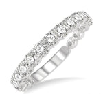 Load image into Gallery viewer, 1 Ctw Round Cut Diamond Wedding Band in 14K White Gold