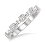 Load image into Gallery viewer, 3/8 Ctw Marquise and Princess Cut Diamond Ladies Band in 14K White Gold
