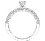 Load image into Gallery viewer, 1/2 Ctw Round Cut Diamond Semi-Mount Engagement Ring in 14K White Gold