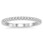Load image into Gallery viewer, 1/6 Ctw Round Cut Diamond Wedding Band in 14K White Gold