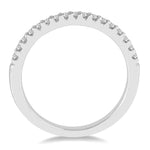 Load image into Gallery viewer, 1/6 Ctw Round Cut Diamond Wedding Band in 14K White Gold