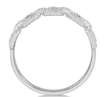 Load image into Gallery viewer, 1/4 Ctw Box Chain Link Round Cut Diamond Ladies Band in 14K White Gold