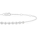 Load image into Gallery viewer, 1/5 Ctw Bezel Round Cut Diamond Petite Bracelet in 10K White Gold