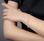 Load image into Gallery viewer, 1 Ctw Cushion Shape Lovebright Round Cut Diamond Stackable Bangle in 14K Yellow and White Gold