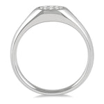 Load image into Gallery viewer, 1/8 Ctw Oval Shape Lovebright Diamond Ring in 14K White Gold