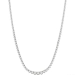 Load image into Gallery viewer, 7 Ctw Riviera Round Cut Diamond Necklace in 14K White Gold