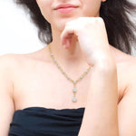 Load image into Gallery viewer, 2 Ctw Lovebright Round Cut Diamond Elongated Link Necklace in 14K Yellow and White Gold