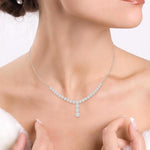 Load image into Gallery viewer, 2 1/4 Ctw Lovebright Round Cut Diamond Necklace in 14K White Gold