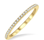 Load image into Gallery viewer, 1/6 Ctw Round Cut Diamond Stack Band in 14K Yellow Gold