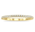 Load image into Gallery viewer, 1/6 Ctw Round Cut Diamond Stack Band in 14K Yellow Gold