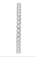 Load image into Gallery viewer, 10 Ctw Inside-Out Round Cut Diamond 1 1/2 Inch Hoop Earrings in 14K White Gold