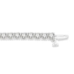 Load image into Gallery viewer, 7 Ctw Round Cut Diamond Tennis Bracelet in 14K White Gold