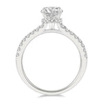 Load image into Gallery viewer, 1/3 Ctw Round Diamond Semi-Mount Engagement Ring in 14K White Gold