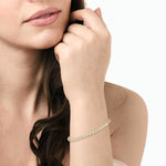 Load image into Gallery viewer, 5 Ctw Round Cut Diamond 3-Prong Tennis Bracelet in 14K Yellow Gold