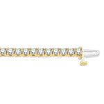 Load image into Gallery viewer, 5 Ctw Round Cut Diamond Tennis Bracelet in 14K Yellow Gold