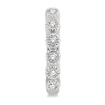 Load image into Gallery viewer, 1/10 Ctw Round Cut Diamond Huggie Petite Earrings in 10K White Gold