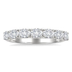 Load image into Gallery viewer, 1 Ctw East-West Oval Cut Diamond Fashion Band in 14K White Gold