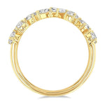 Load image into Gallery viewer, 1 1/10 Ctw Mixed Shape Diamond Fashion Band in 14K Yellow Gold