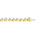 Load image into Gallery viewer, 3 1/2 Ctw Mixed Shape Fusion Diamond Fashion Bracelet in 14K Yellow Gold