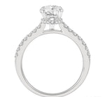 Load image into Gallery viewer, 1/3 Ctw Semi-Mount Diamond Engagement Ring in 14K White Gold