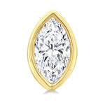 Load image into Gallery viewer, 1/5 Ctw Petite Bezel Set Marquise Cut Diamond Fashion Stud Earring in 10K Yellow Gold
