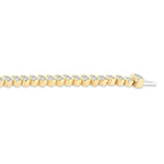 Load image into Gallery viewer, 4 5/8 Ctw North-South Bezel Set Oval Cut Diamond Tennis Bracelet in 14K Yellow Gold